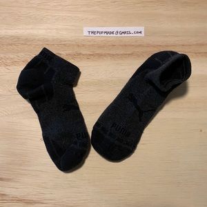 Men’s Puma ankle Socks Charcoal and Black